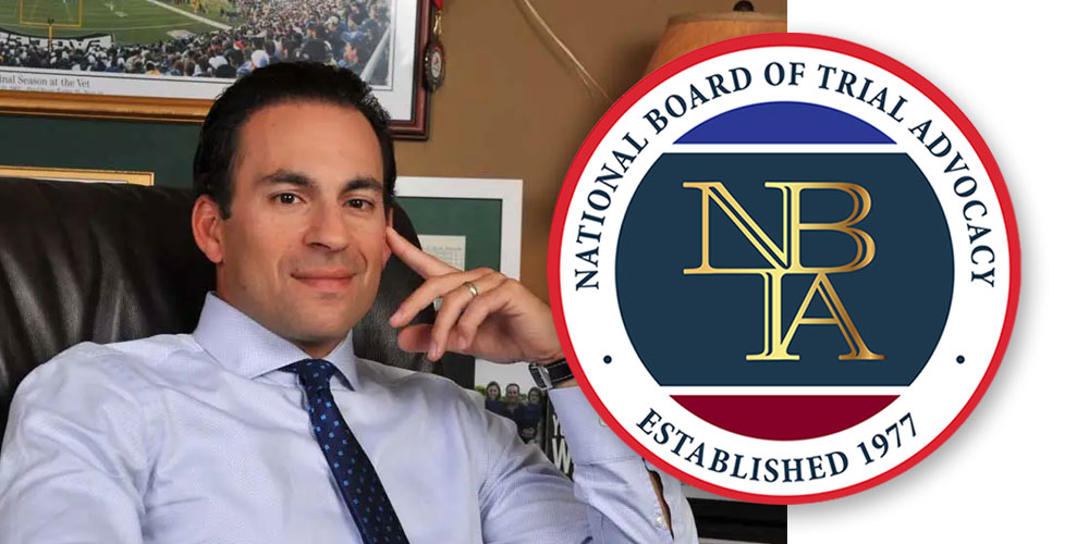 Attorney Jamie Anzalone achieves recertification in Civil Trial Law with the National Board of Trial Advocacy