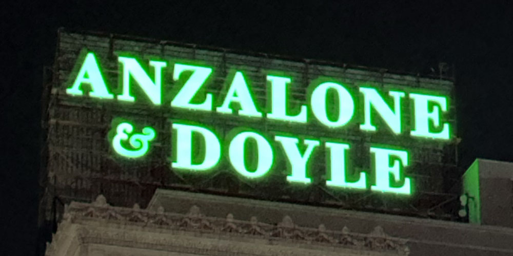 New sign in Wilkes-Barre | Anzalone & Doyle